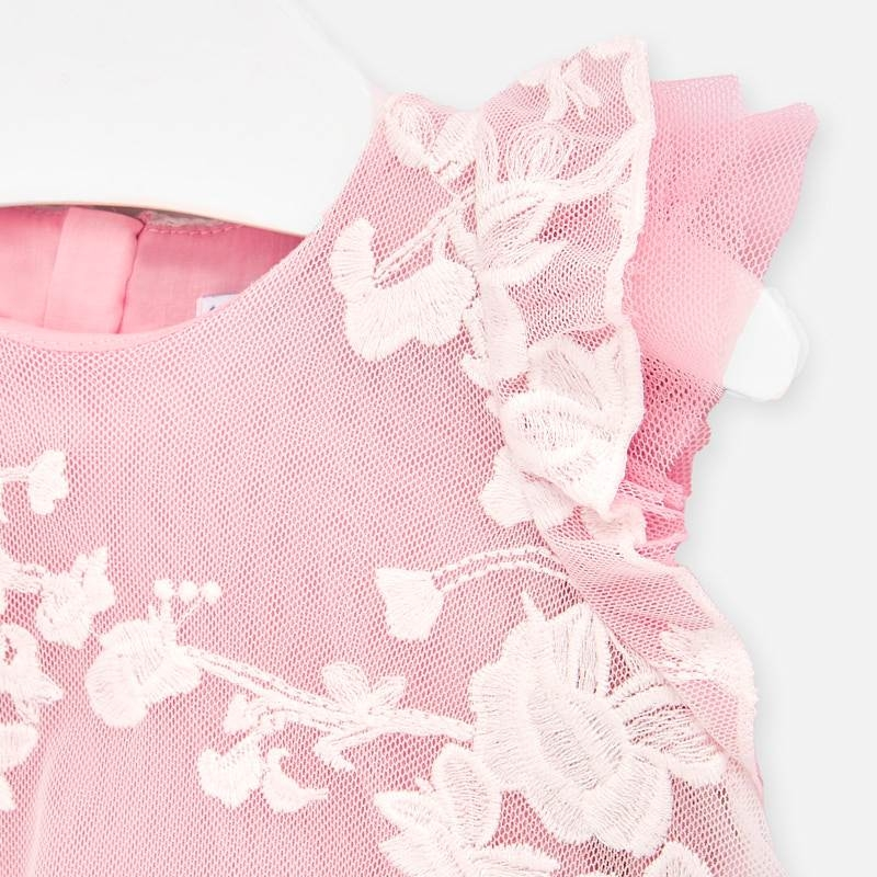 Mayoral Baby girl Embroidered Tulle dress