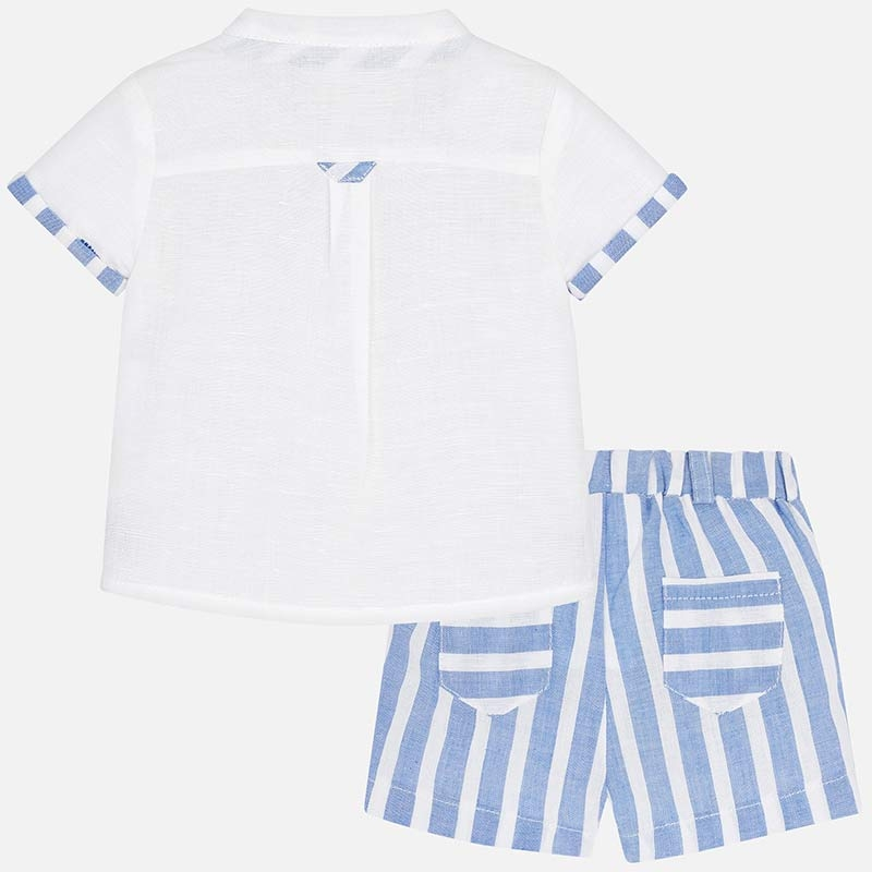 Mayoral Baby Boy Striped Shorts Trouser Set