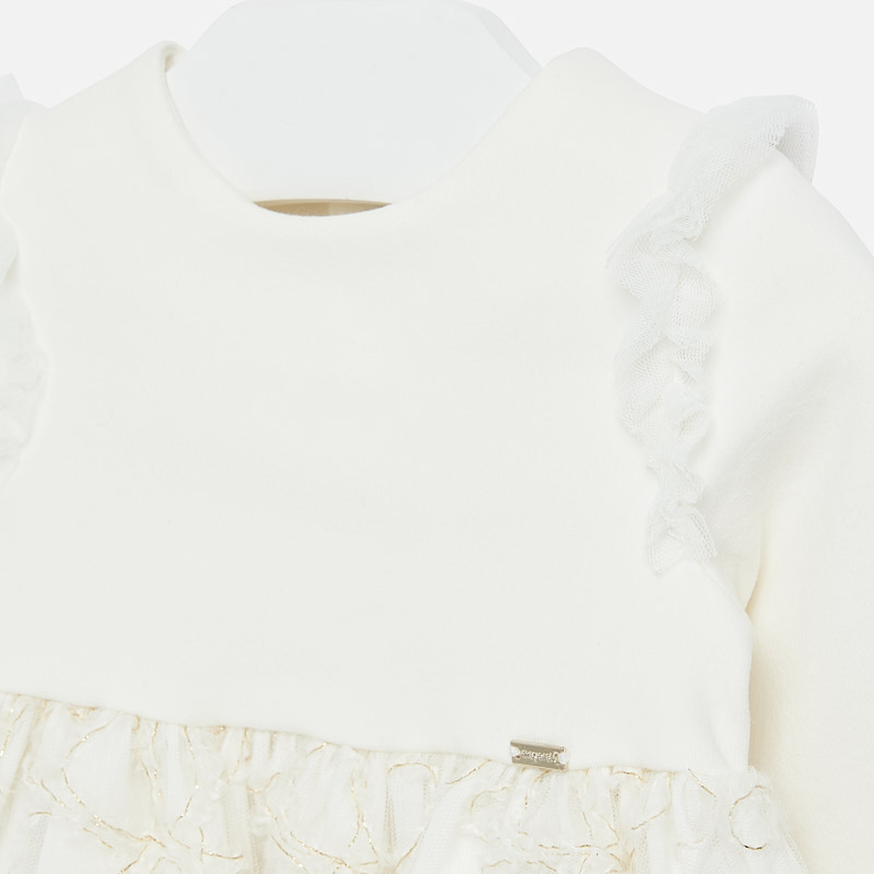 Mayoral Baby girl Embroidered Tulle Dress