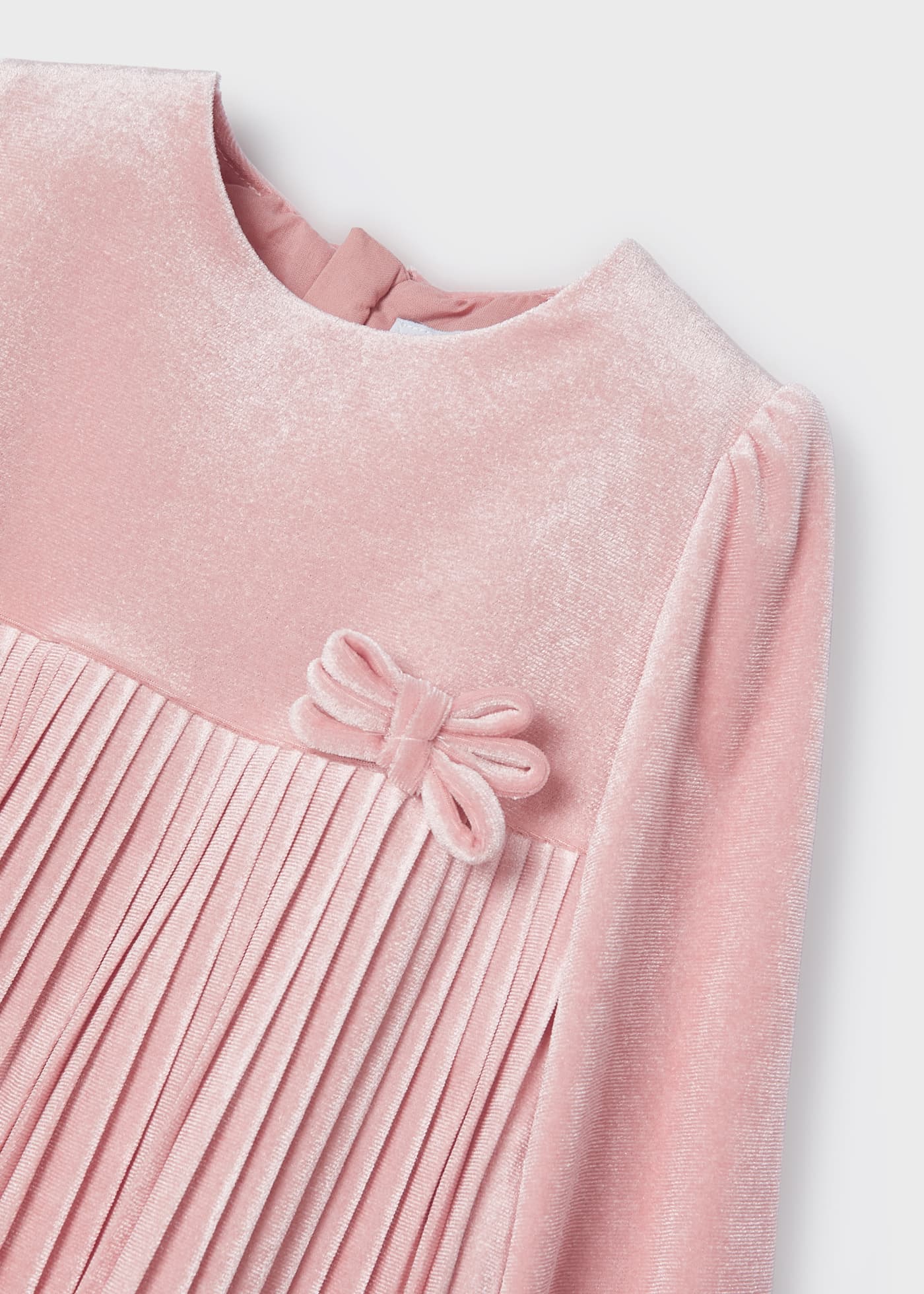 Mayoral Pleated Velvet Dress