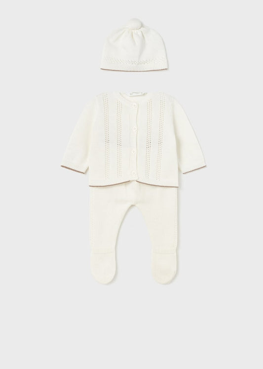 Mayoral 3 piece sustainable cotton knit set
