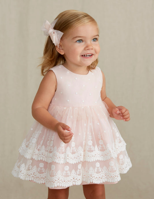 Abel & Lula Embroidered Tulle Dress