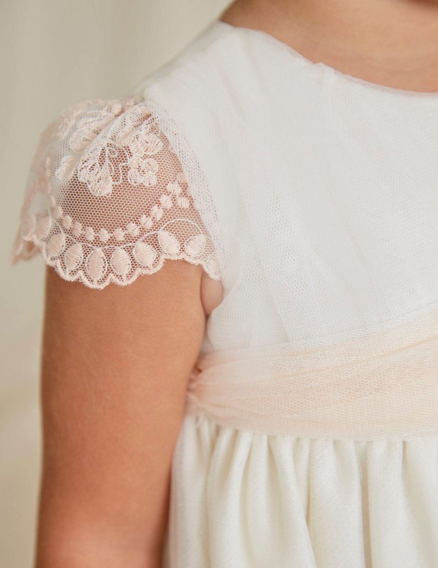 Abel & Lula Embroidered Tulle Dress