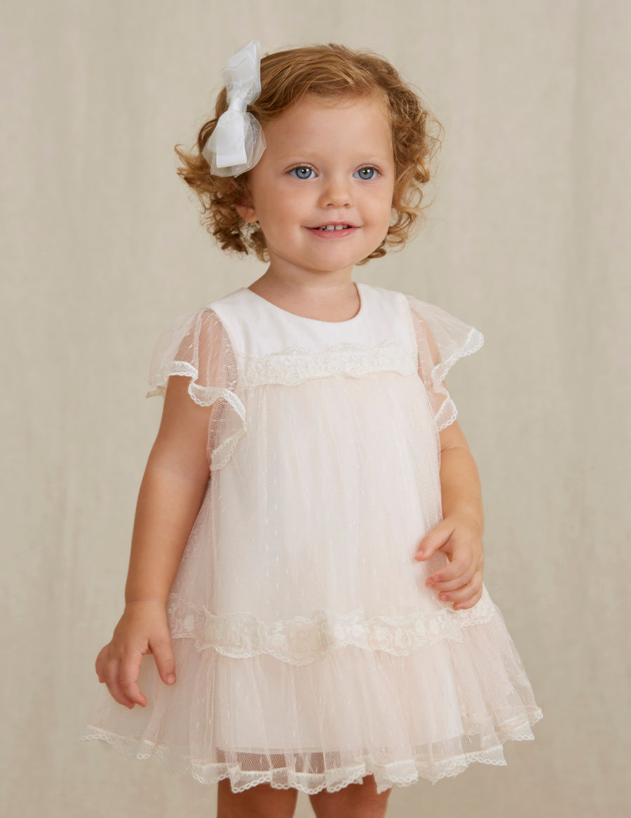 Abel & Lula Jacquard Tulle Dress