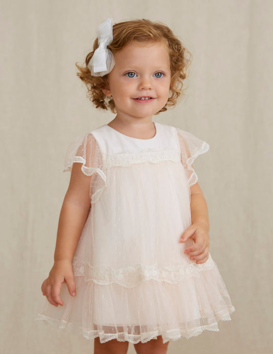 Abel & Lula Jacquard Tulle Dress