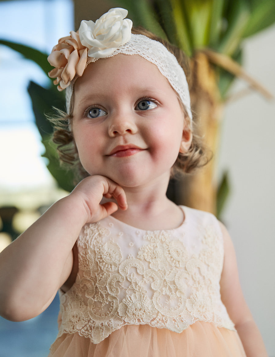 Abel & Lula Embroidered Tulle Dress