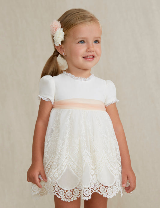 Abel & Lula Embroidered Tulle Dress