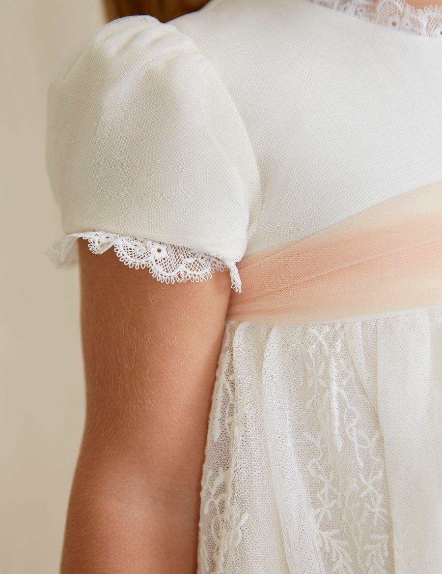 Abel & Lula Embroidered Tulle Dress