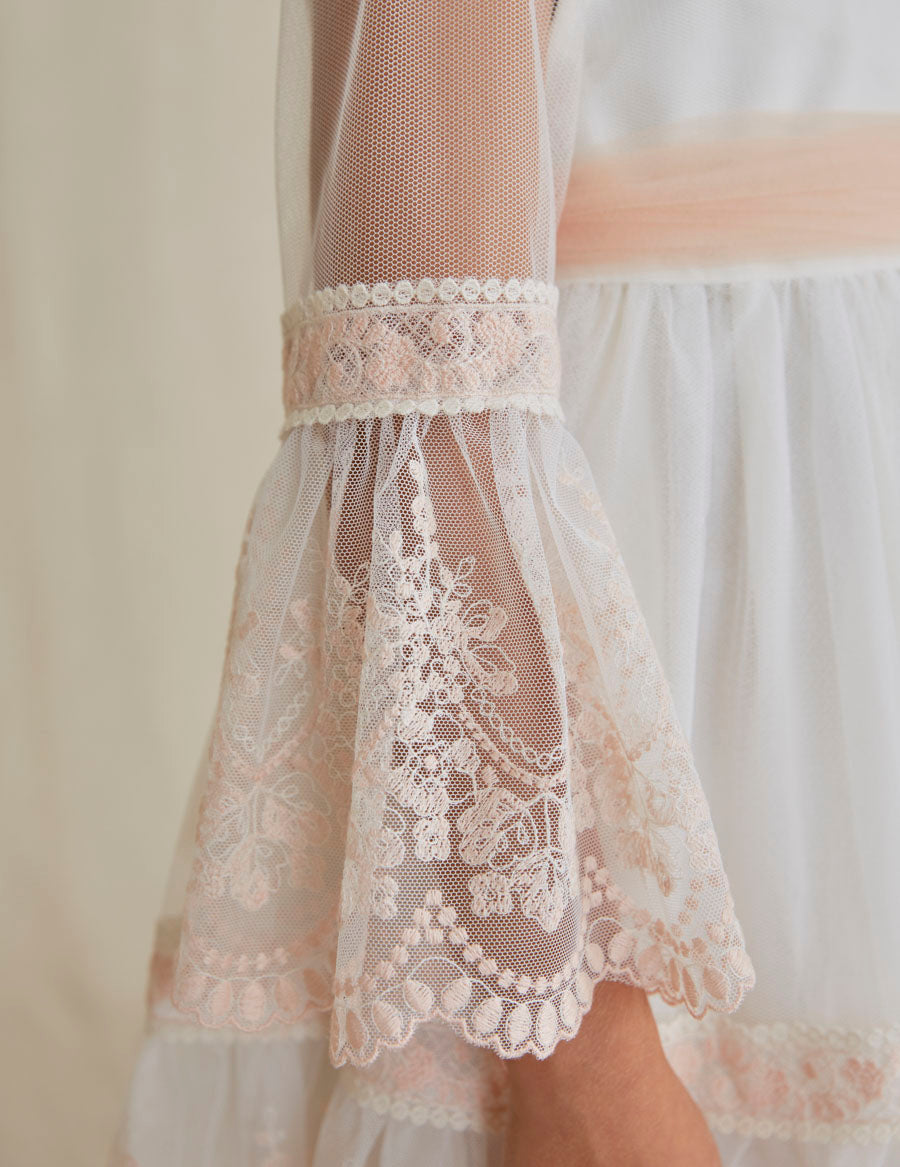 Abel & Lula Embroidered Tulle Dress