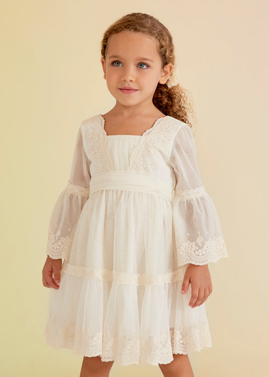 Abel & Lula Embroidered Tulle Dress