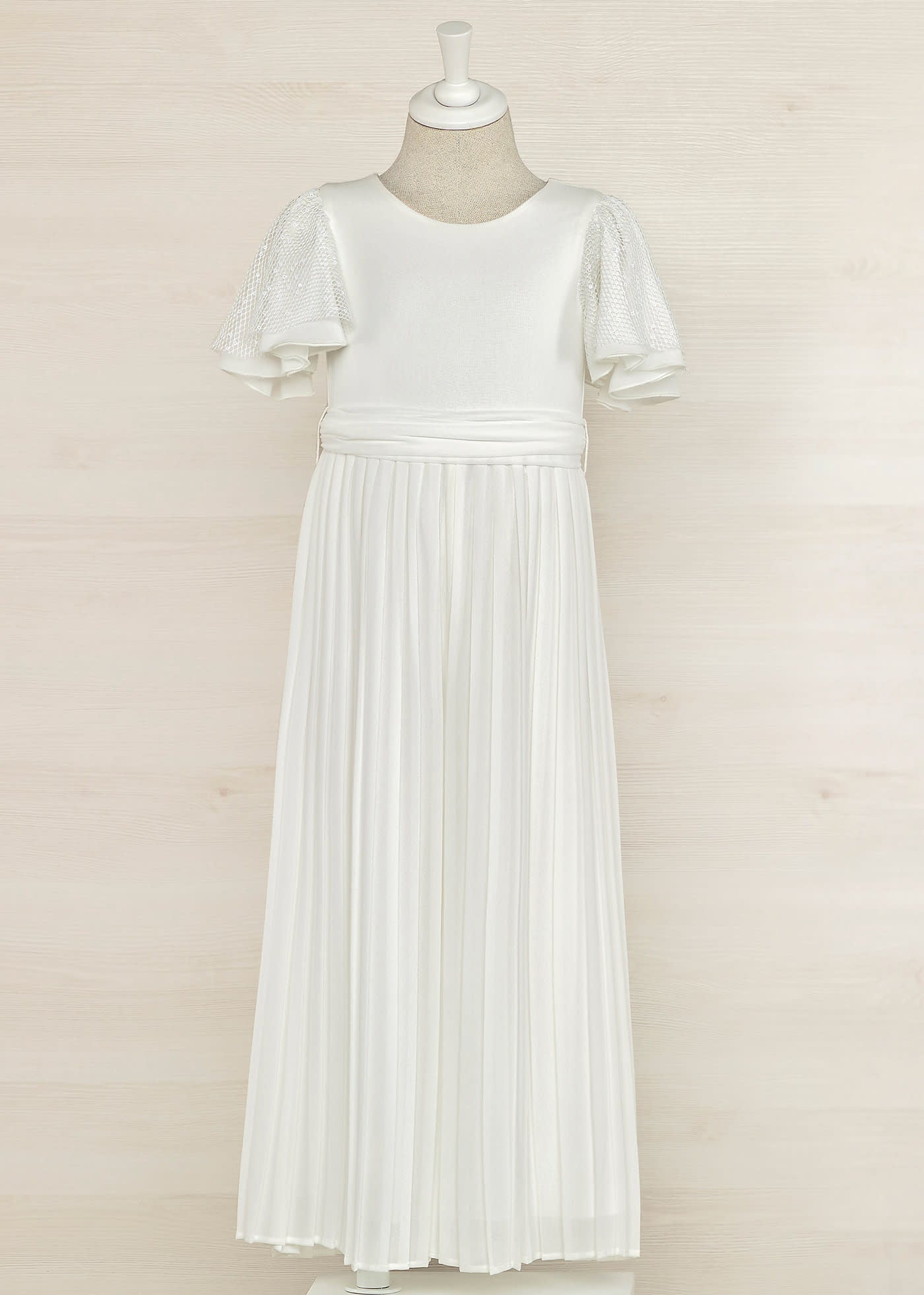 Abel & Lula Pleated Chiffon Jumpsuit