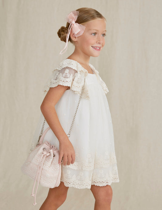 Abel & Lula Drawstring Embroidered Bucket Bag