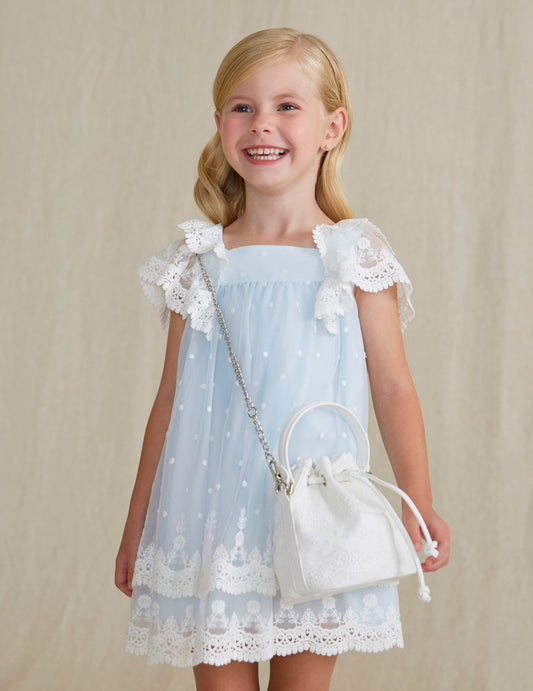 Abel & Lula Drawstring Embroidered Bucket Bag