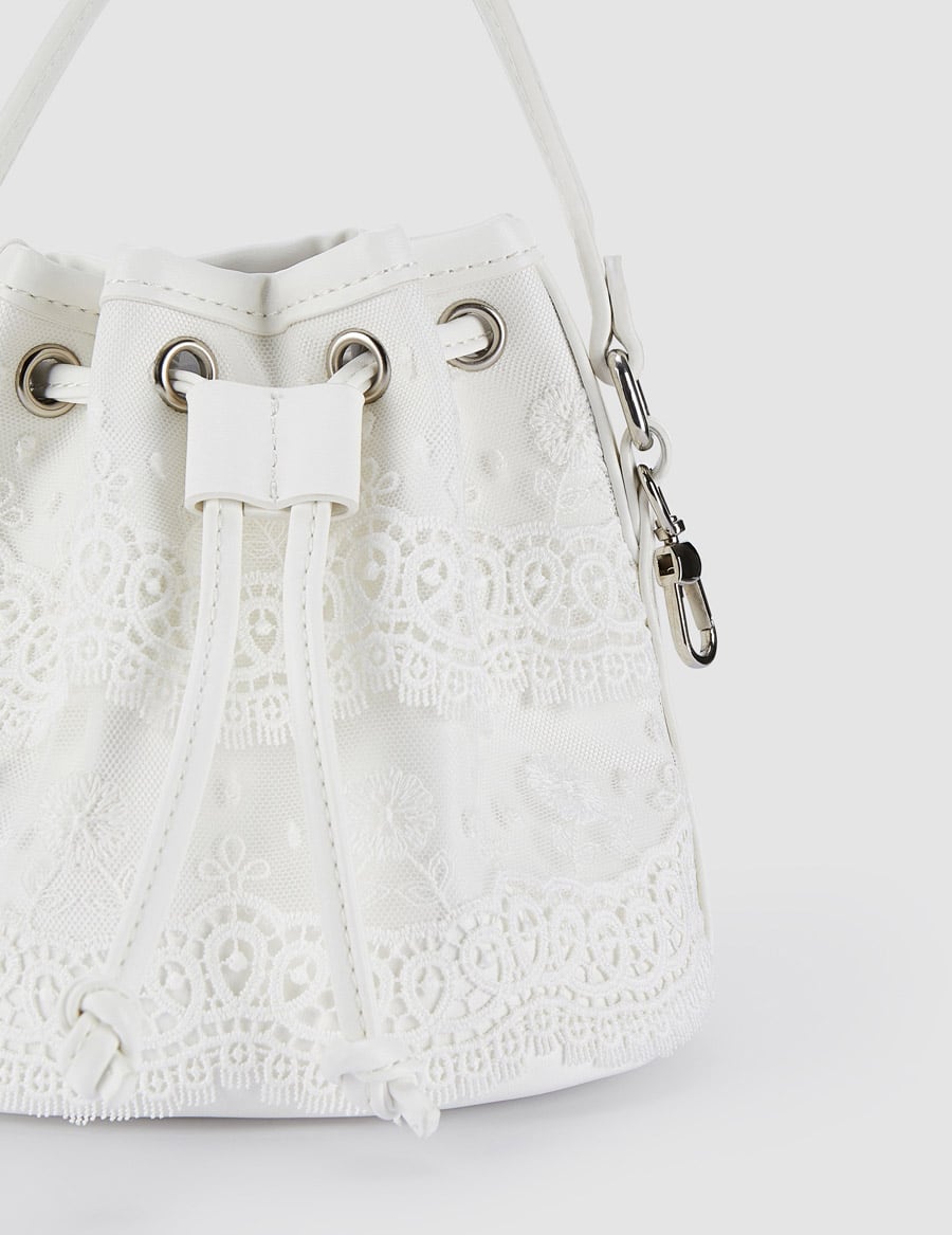Abel & Lula Drawstring Embroidered Bucket Bag