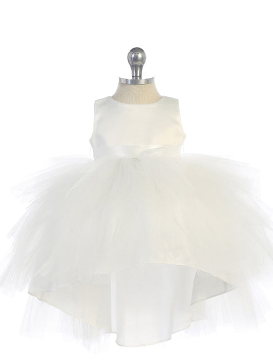 Infant Ruffled Tulle Dress "High-Low"