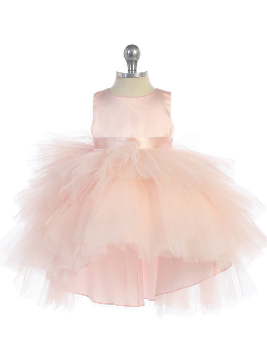 Infant Ruffled Tulle Dress "High-Low"