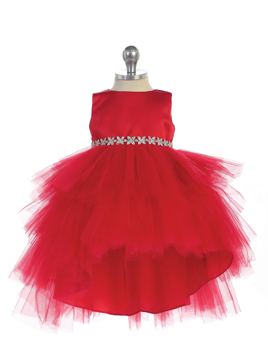 Infant Ruffled Tulle Dress "High-Low"