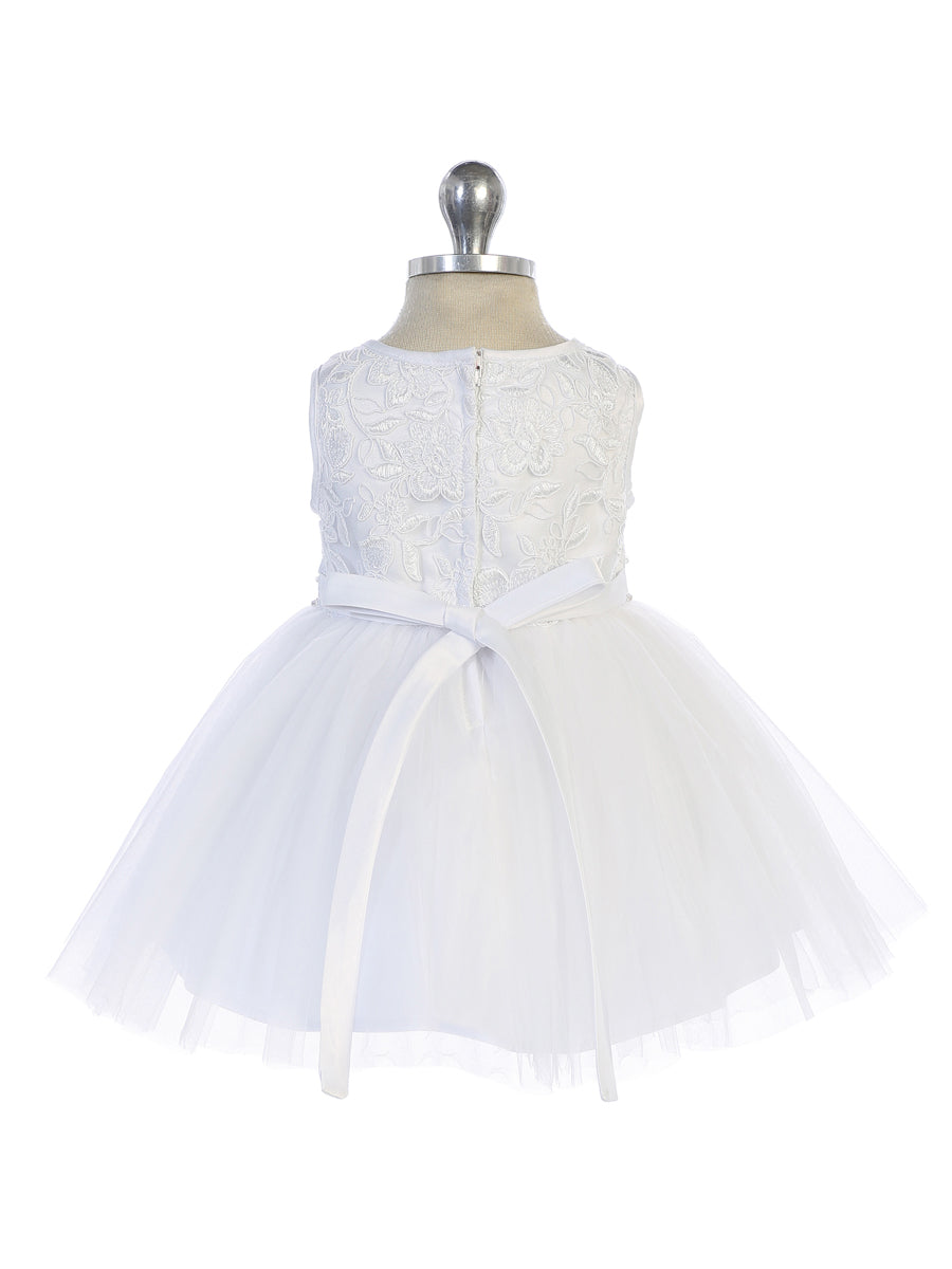 Infant Illusion Lace Top w/Tulle Skirt Dress