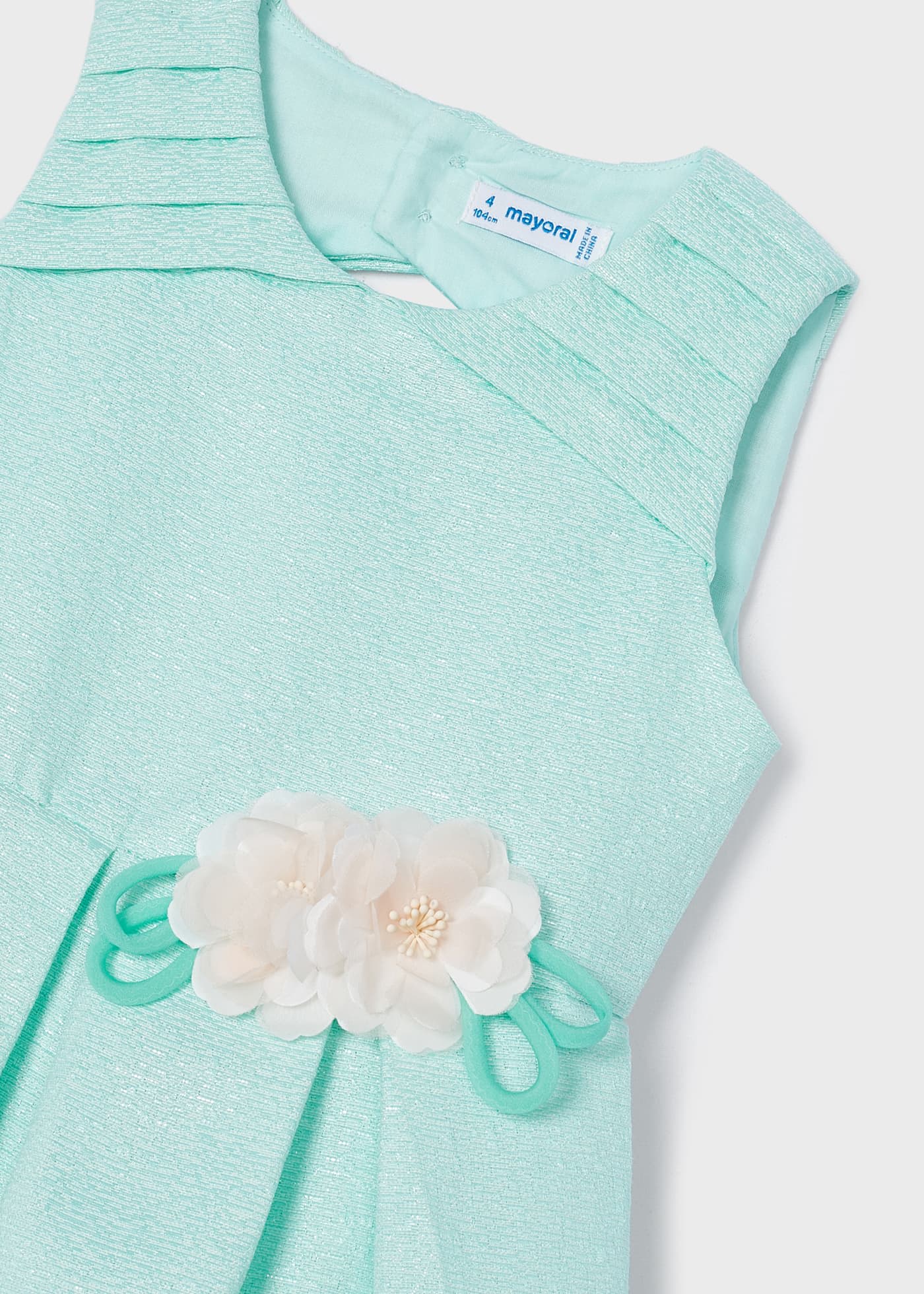 Mayoral Dress with Floral Applique