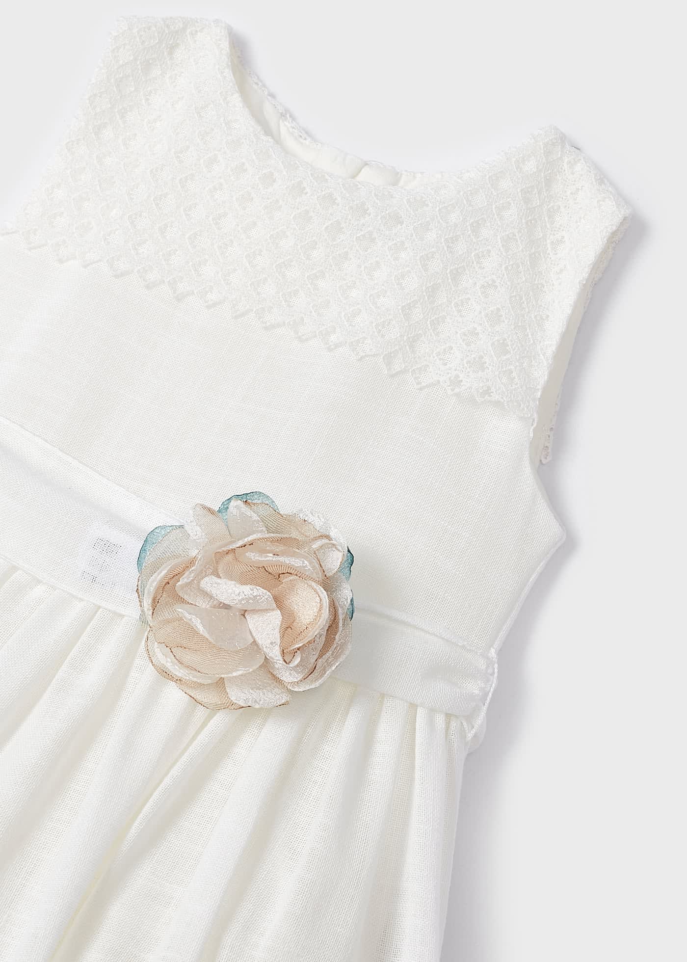 Mayoral Guipure combined dress