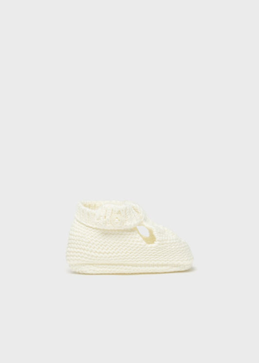 Mayoral Sustainable cotton knit booties newborn