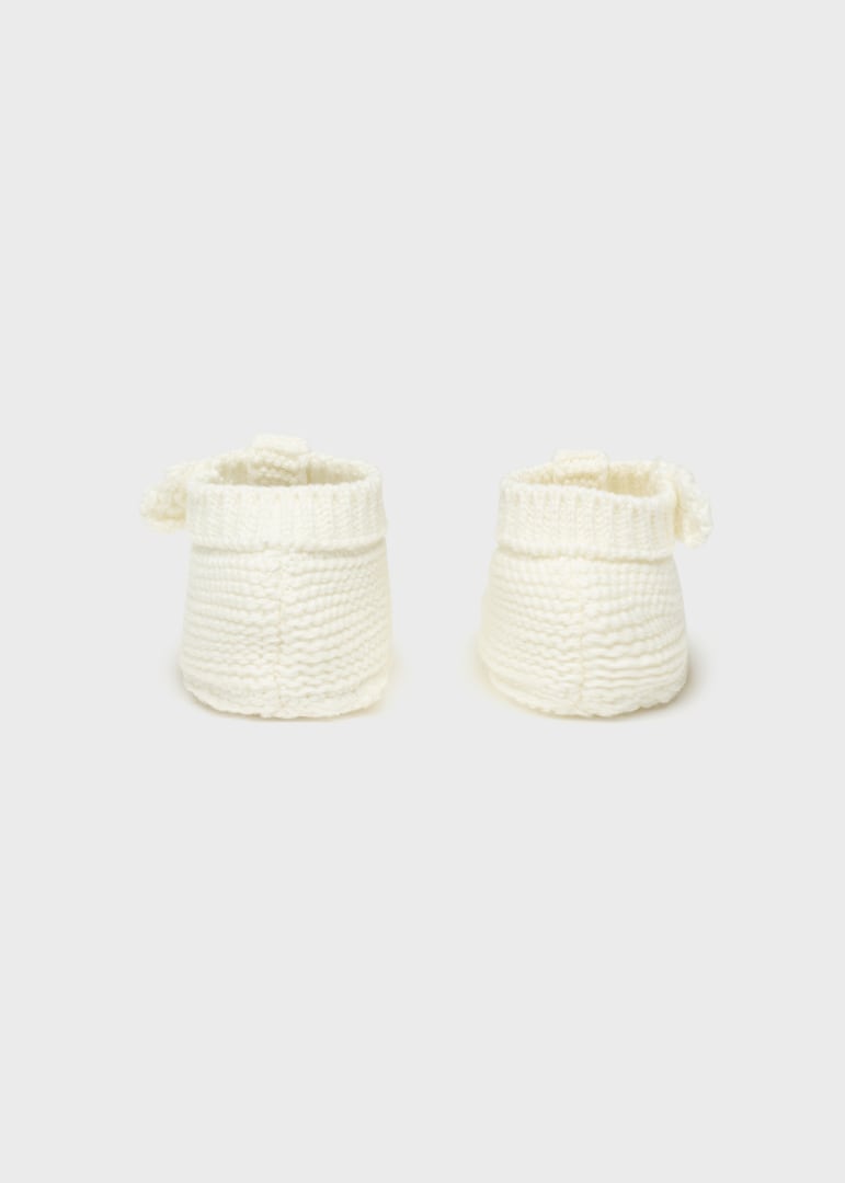 Mayoral Sustainable cotton knit booties newborn