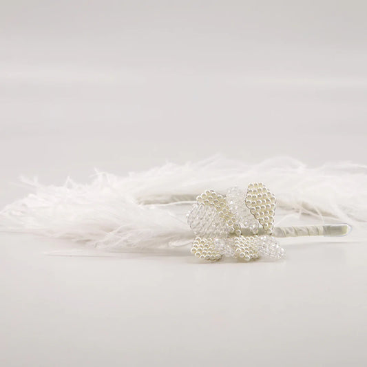 The Dina Luxury Feather Headband
