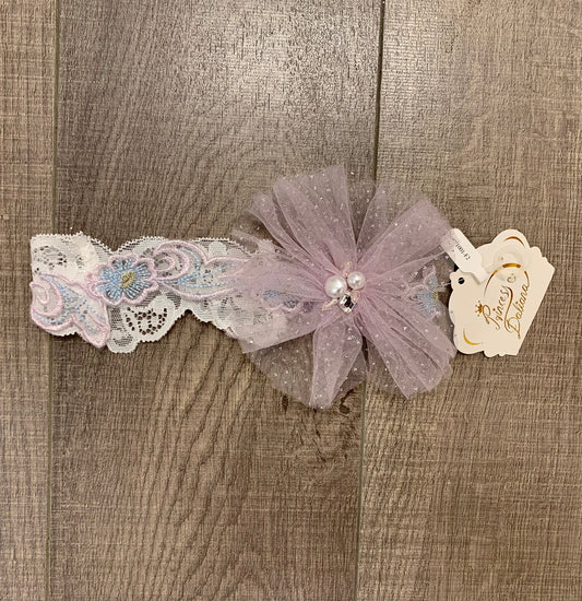 Princess Daliana Lilac Headband with Flowers