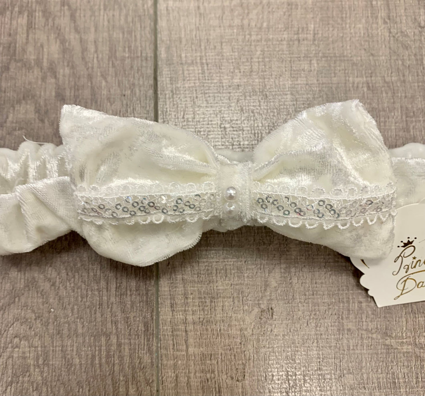 Princess Daliana Velour Headband with Bow