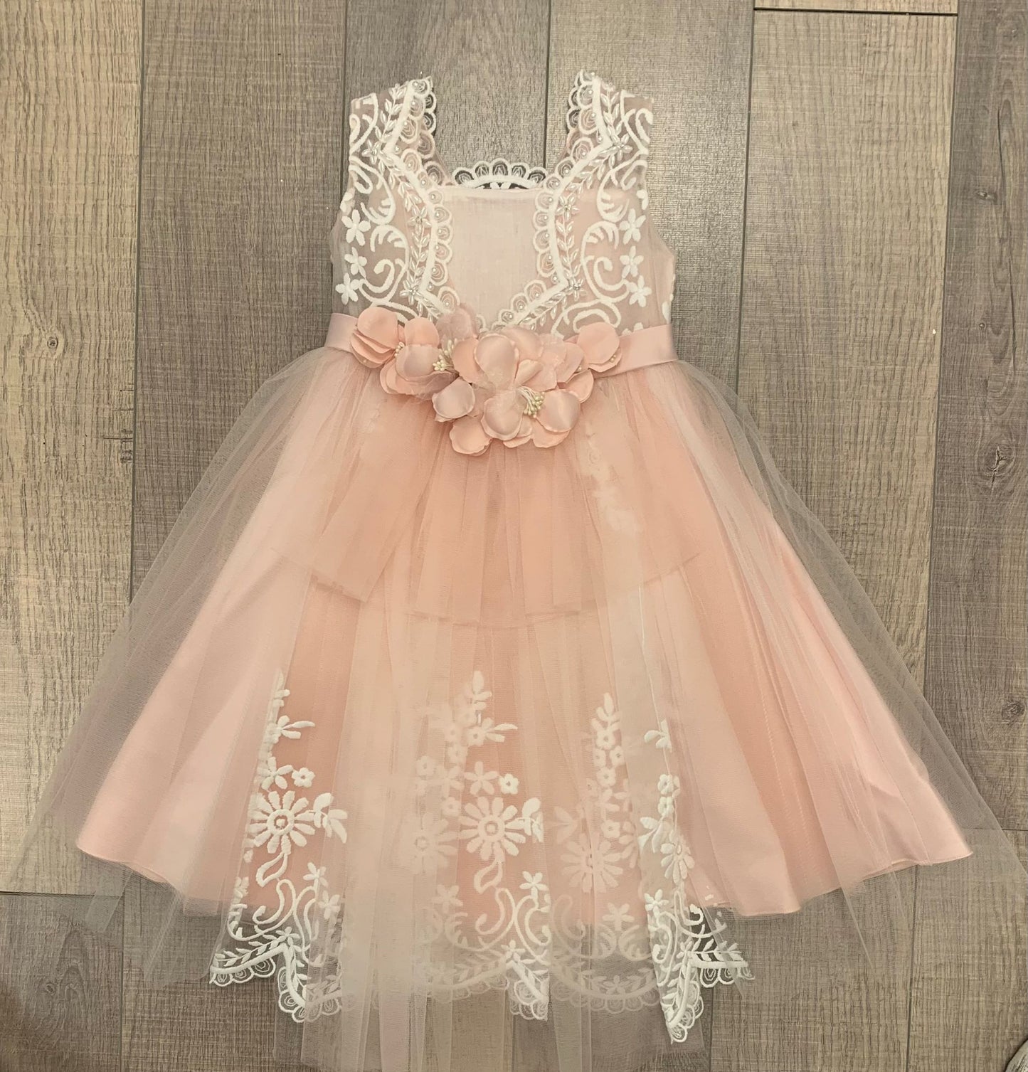 Princess Daliana Beaded Tulle Infant Dress