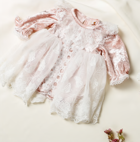 Velour Dress and Headband Set