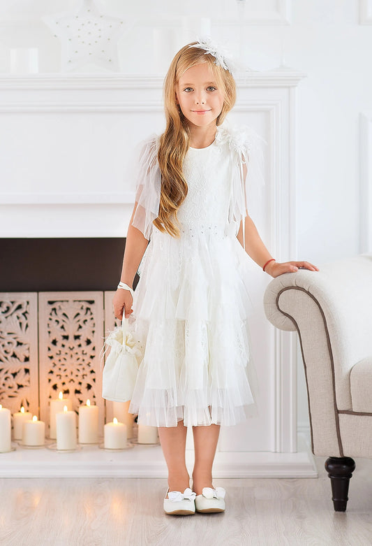 Layered Lace Tulle Dress