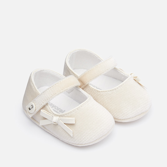 Mayoral Baby girl Velvet Mary Jane shoes
