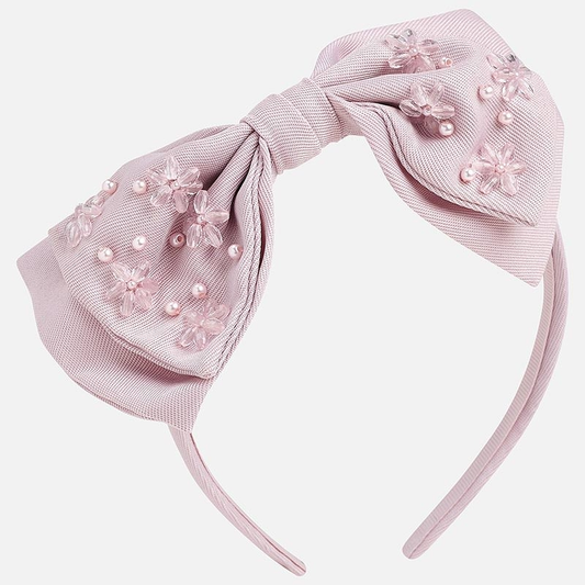 Mayoral Headband with Embroidered Bow