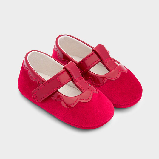 Mayoral Baby Girl Patent/Velvet Shoes