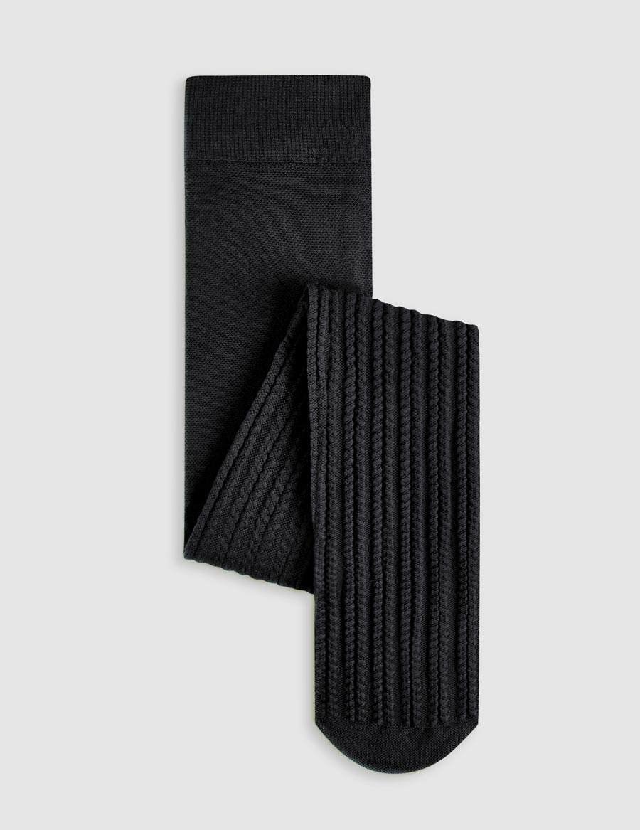 Abel & Lula Herringbone Jacquard Tights