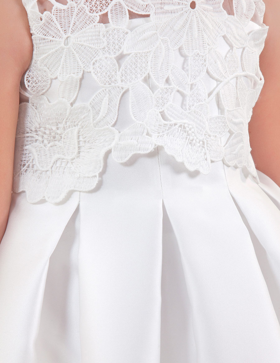 Abel & Lula Guipure Mikado Dress