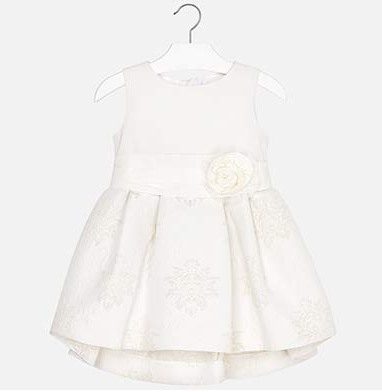 Mayoral Girls Sparkle Jacquard dress