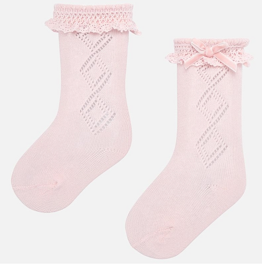 Mayoral Baby Long Socks with Bow