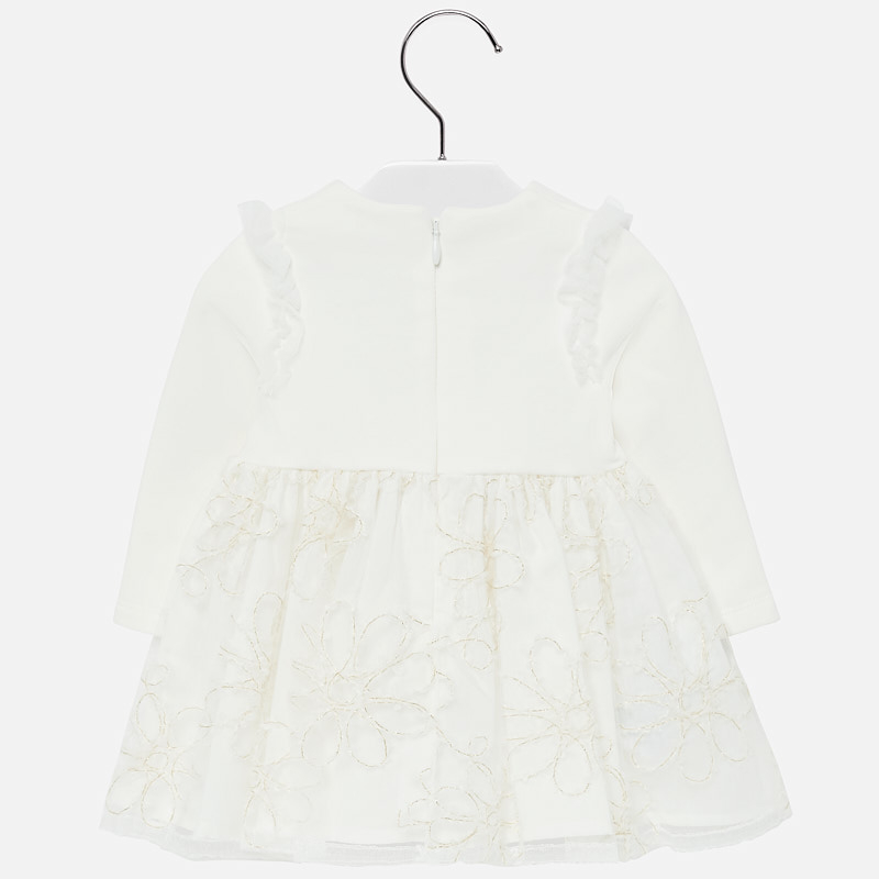 Mayoral Baby girl Embroidered Tulle Dress