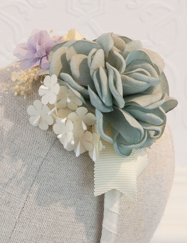 Abel & Lula Sage Green Floral Headband