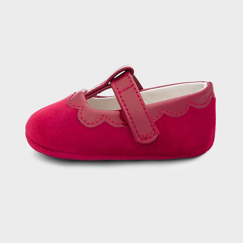 Mayoral Baby Girl Patent/Velvet Shoes
