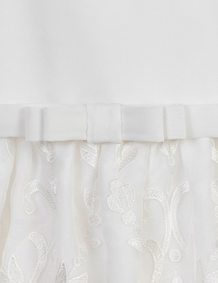 Abel & Lula White Organdy Embroidered Dress