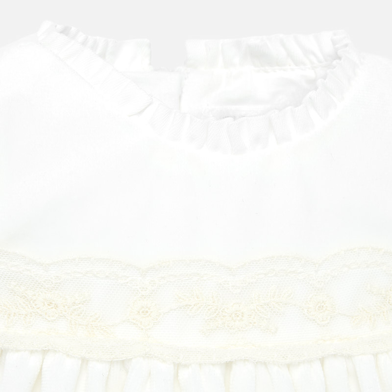 Mayoral Baby girl Velvet Dress and Bonnet