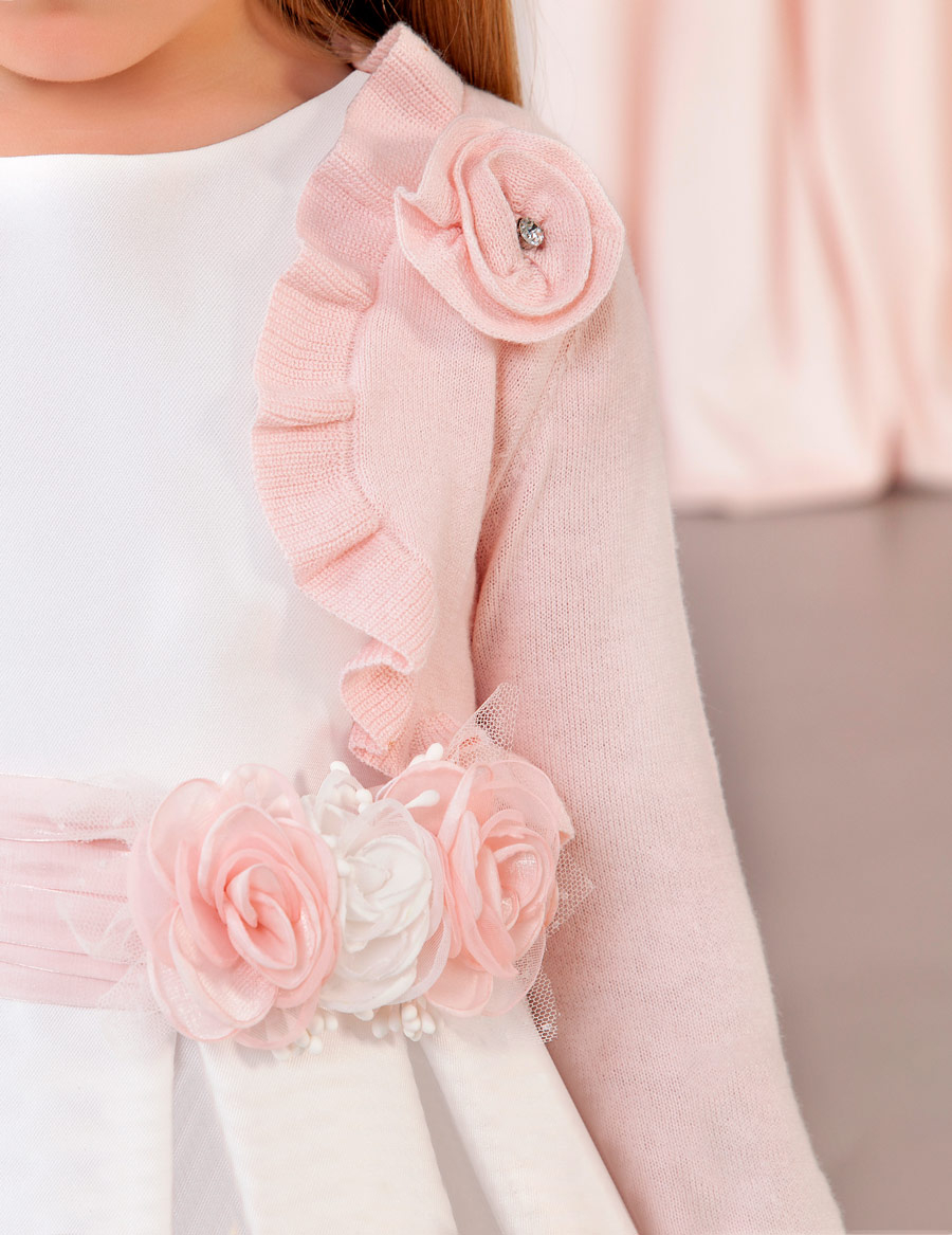 Abel & Lula Rosa Tricot Shrug