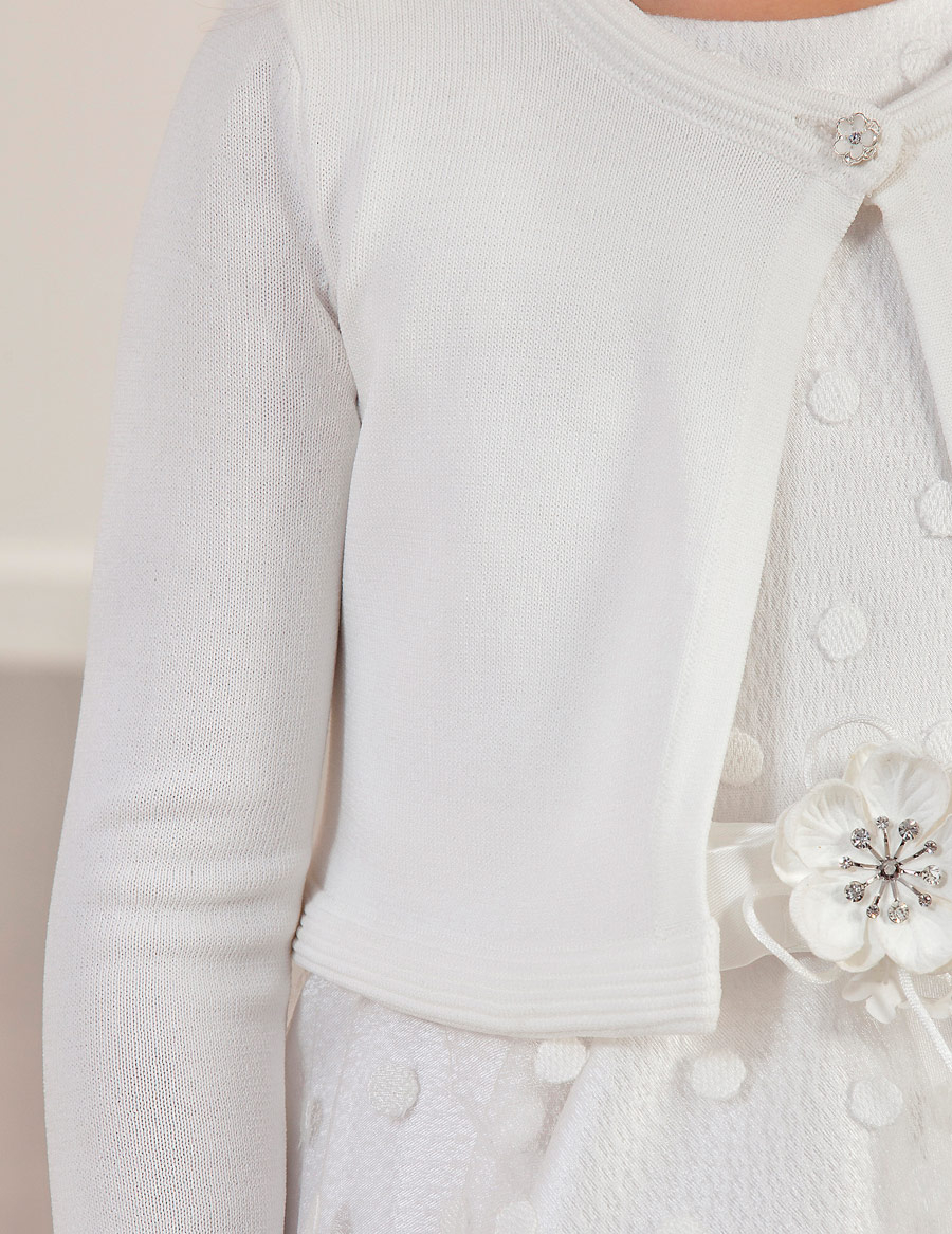 Abel & Lula White Tricot Cardigan