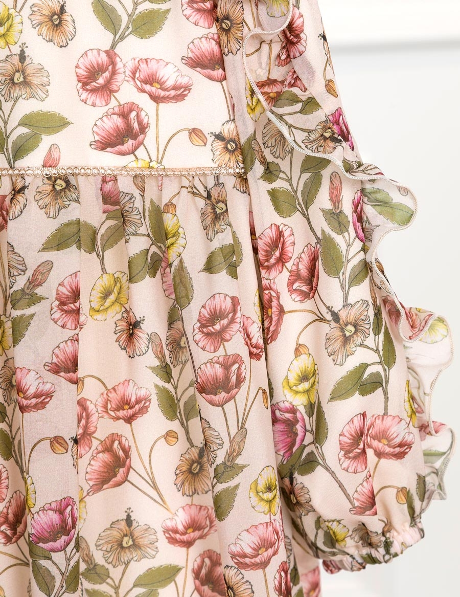 Abel & Lula Printed Chiffon Dress