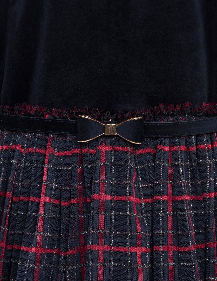 Abel & Lula Plaid Tulle Dress