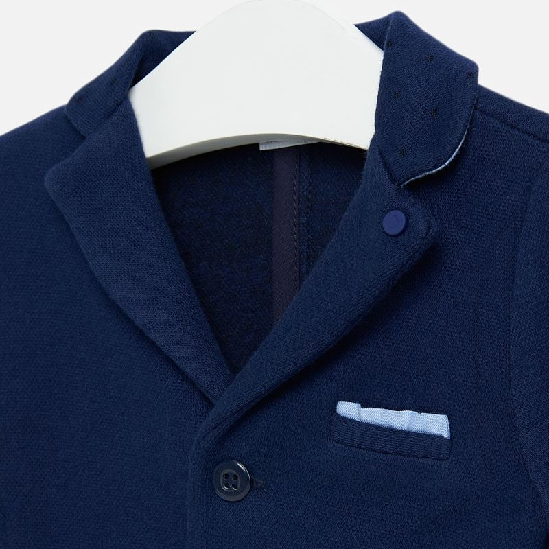 Mayoral Baby boy Dress Shirt, Navy Pants, Navy Jacket