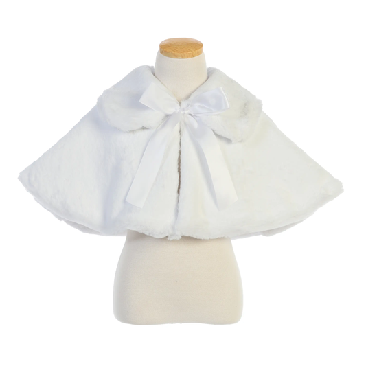 Girls Faux Fur Cape